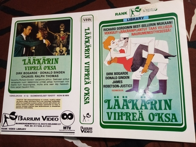 VHS kansipaperi Lääkärin vihreä oksa