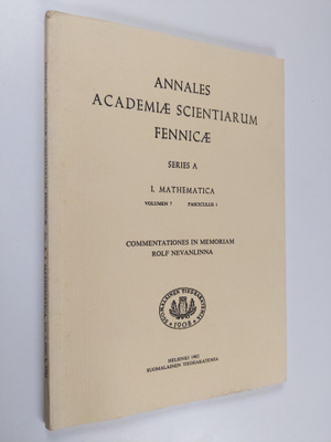 P. J. Myrberg : Annales Academiae Scientiarum Fennicae Se...