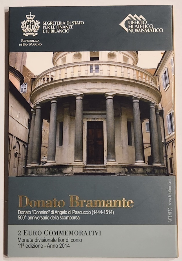 SAN MARINO 2 € 2014 Donato Bramante