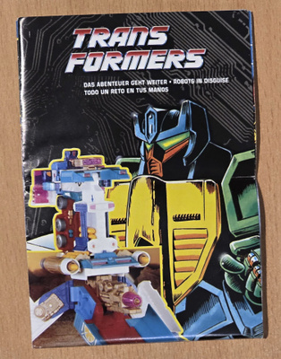 Transformers G1 Mainos Luettelo 1992 (Eurooppa)