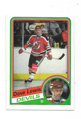 1984-85 OPC #113 Dave Lewis , New Jersey Devils