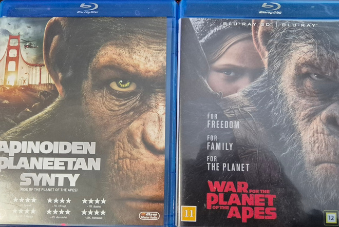 Apinoiden Planeetan Synty +War For The Planet -Blu-Ray
