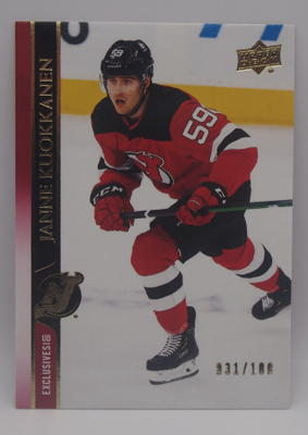 2020-21 Upper deck Exclusives Janne Kuokkanen /100