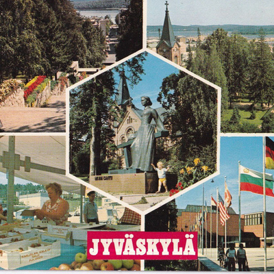 Jyväskylä. Vaakuna, sommitelmakortti, e268