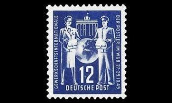 DDR 243 ** Postikonferenssi 12 Pf (1949)