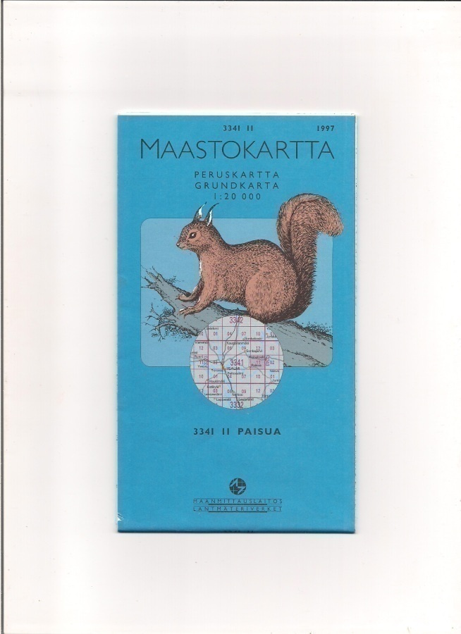 Maastokartta 1:20 000 Paisua