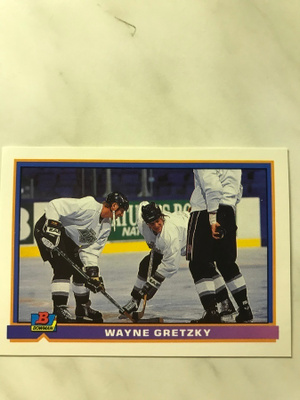1991-92 Bowman Pre-Production Sample Wayne Gretzky