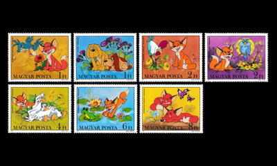 Unkari 3580-6 ** Sarjakuvaelokuva Vuk, pieni kettu (1982)
