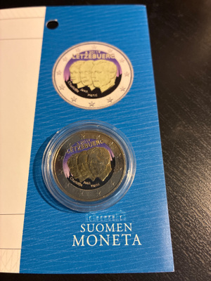 2€ erikoisraha väreissä