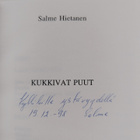 Salme Hietanen : Kukkivat puut (signeerattu, tekijän omiste) - pikkukuva 3