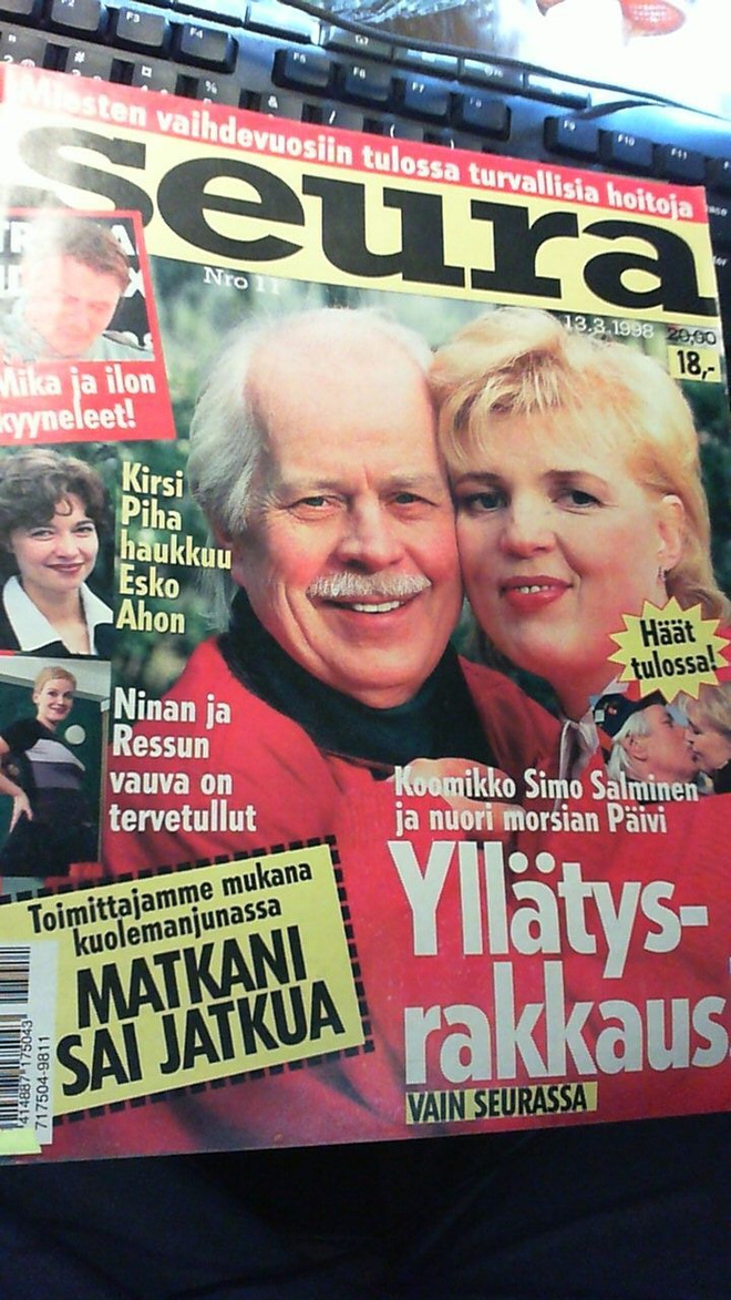 Seura 11/1998 Simo Salminen ja nuori morsian