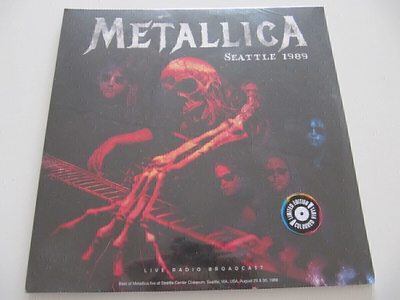 Metallica Seattle 1989 Värivinyyli 2 * LP Avattavat kannet