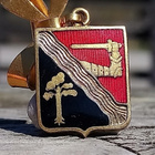 Emalinen Vaakuna merkki Joensuu 1923–1957. Halkaisija - 34 m - pikkukuva 2