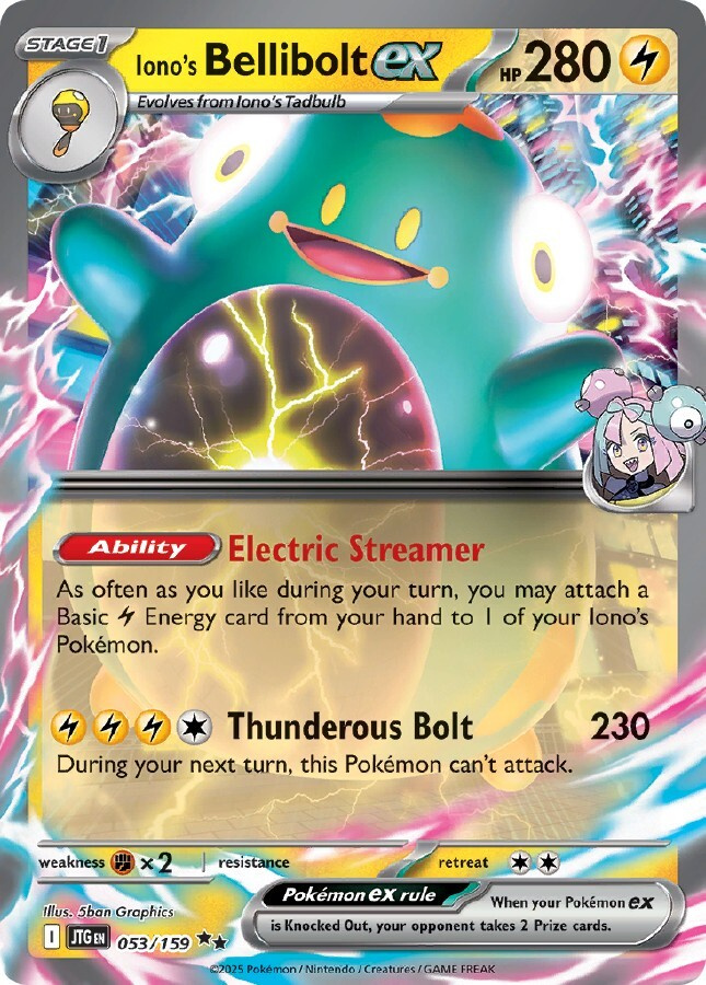 Iono's Bellibolt ex 053/159 - Journey Together - NM/M