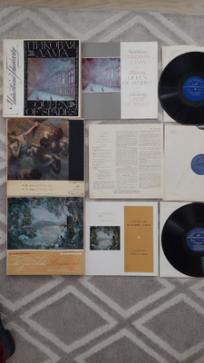 LP Tchaikovsky - Adam - 3 boxia yht. 9 LP-levyä