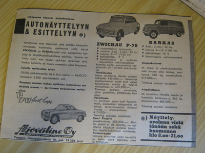 mainos Zwickau ja Barkas
