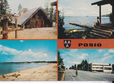 Posio. vaakuna , sommitelmakortti , e140