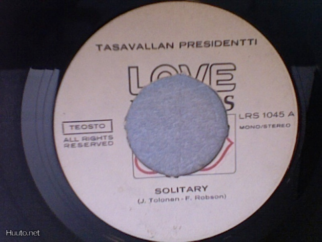 TASAVALLAN PRESIDENTTI::SOLITARY/DEEP THINKER:VINYL  7" 1970