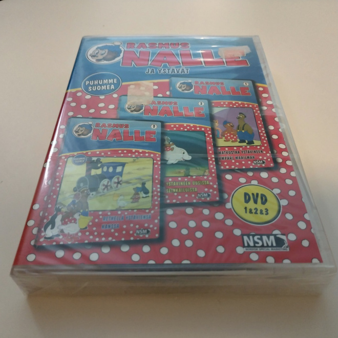 Rasmus Nalle ja Ystävät box (3-disc) DVD **muoveissa**