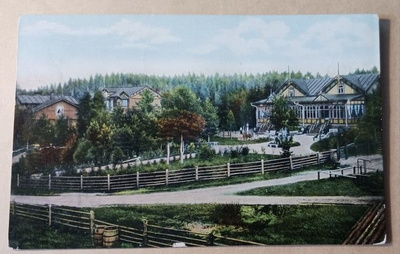 Imatra, Täysihoitola Rauha, vanha väripk, p. 1914