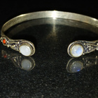 Vanha Hopea rannerengas rannekoru sterling silver - pikkukuva 2