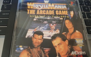 PS1 WWF Wrestlemania The Arcade Game CIB japaniversio