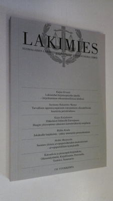 Lakimies 2/2012 : Suomalaisen lakimiesyhdistyksen aikakau...