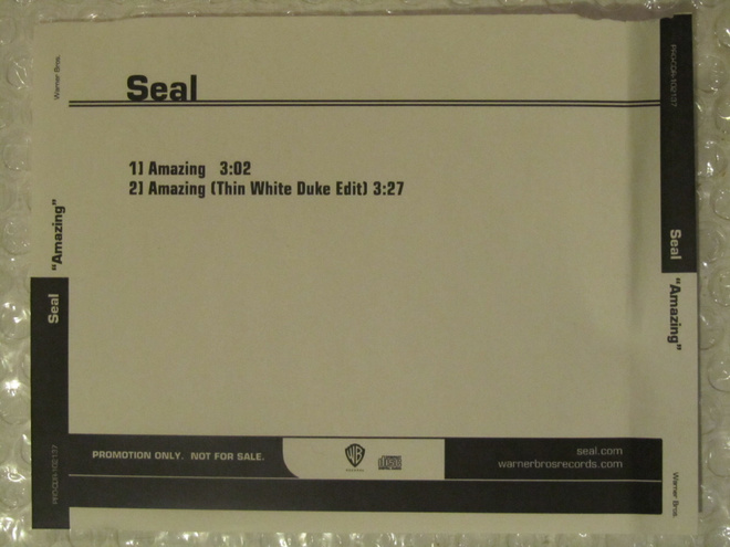 Seal • Amazing PROMO CDr-Single