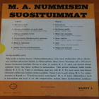 M.A.Numminen:M.A.Nummisen Suosituimmat-LP. - pikkukuva 2