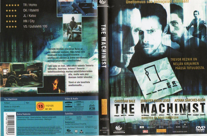 Machinist	(62 903)	k	-FI-	DVD	suomik.		christian bale	2004	1