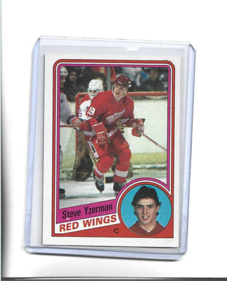 STEVE YZERMAN - ROOKIE - 1984 TOPPS CHEWING GUM #49