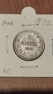 1 markka 1892, Suomi