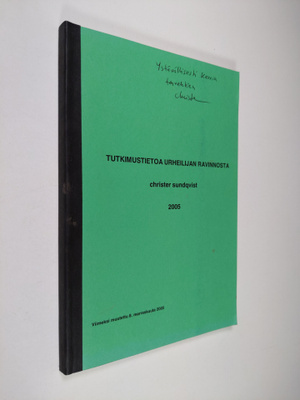 Christer Sundqvist : Tutkimustietoa urheilijan ravinnosta...