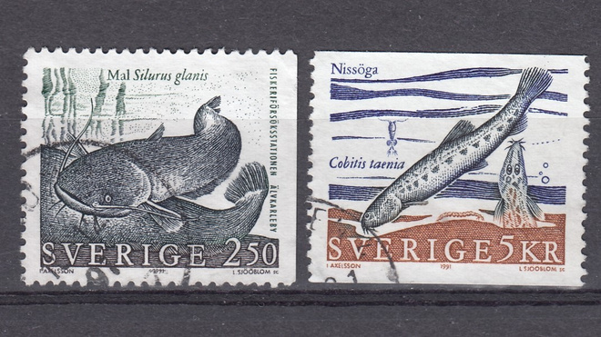 Ruotsi 1991 Fa 1667, 1668 Kaloja