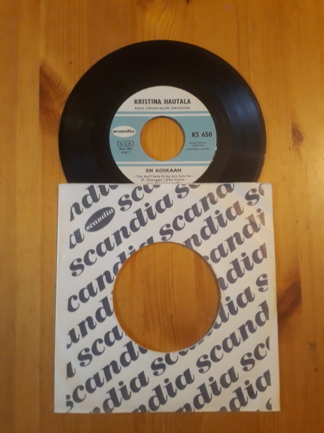 Kristina Hautala – En Koskaan / Divarin Helmi 7" -66 ex