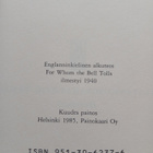 Ernest Hemingway - Kenelle kellot soivat (sid.) - pikkukuva 2