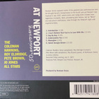 Coleman Hawkins All Stars at Newport cd - pikkukuva 3