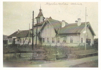 LUOVUTETTU ALUE KARHUMÄKI ASEMA TEHTY "POSTIKORTIKSI"