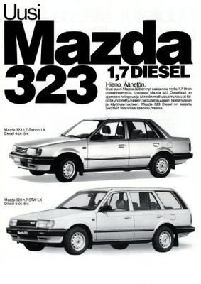 Mazda 323 Diesel -esite, 1988
