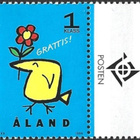 Ål 1996 Tervehdys-merkit 1. lk välilöpari logo ** LaPe 108 - pikkukuva 1