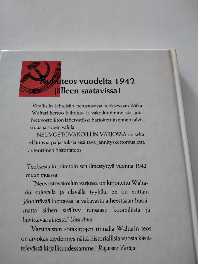 Kirja Neuvostovakoilun varjossa.Mika Valtari