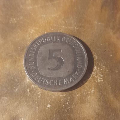 Deutsche 5 mark 1990 J
