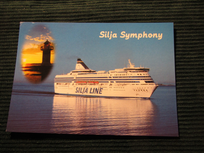 Silja Line. Silja Symphony. Laivapostikortti