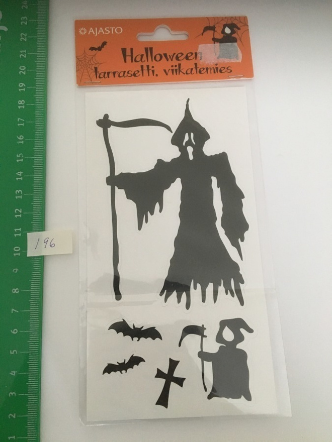 tarra 196 : Halloween viikatemies 2 pakettia