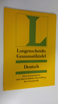 Dr. Heinz F. Wendt : Langenscheidts Grammatiktafel Deutsc...