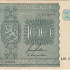 100 Markkaa 1945 Litt.A G-sarjaa, kl.4 - pikkukuva 1