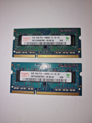 2kpl 2GB DDR3 SO-DIMM 1333MHz _SIS POSTIT