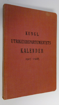 Kungl. Utrikesdepartementets Kalender 1917-1918