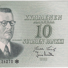10 Markkaa 1963 Litt.A K-sarjaa tähdellä, kl.9 - pikkukuva 1