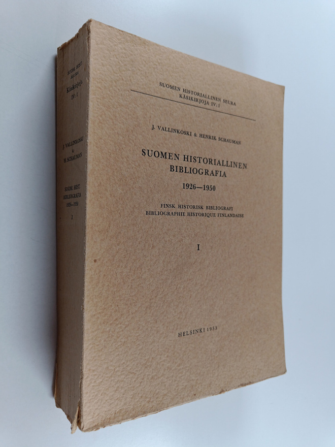 Suomen historiallinen bibliografia 1926-1950 : 1
